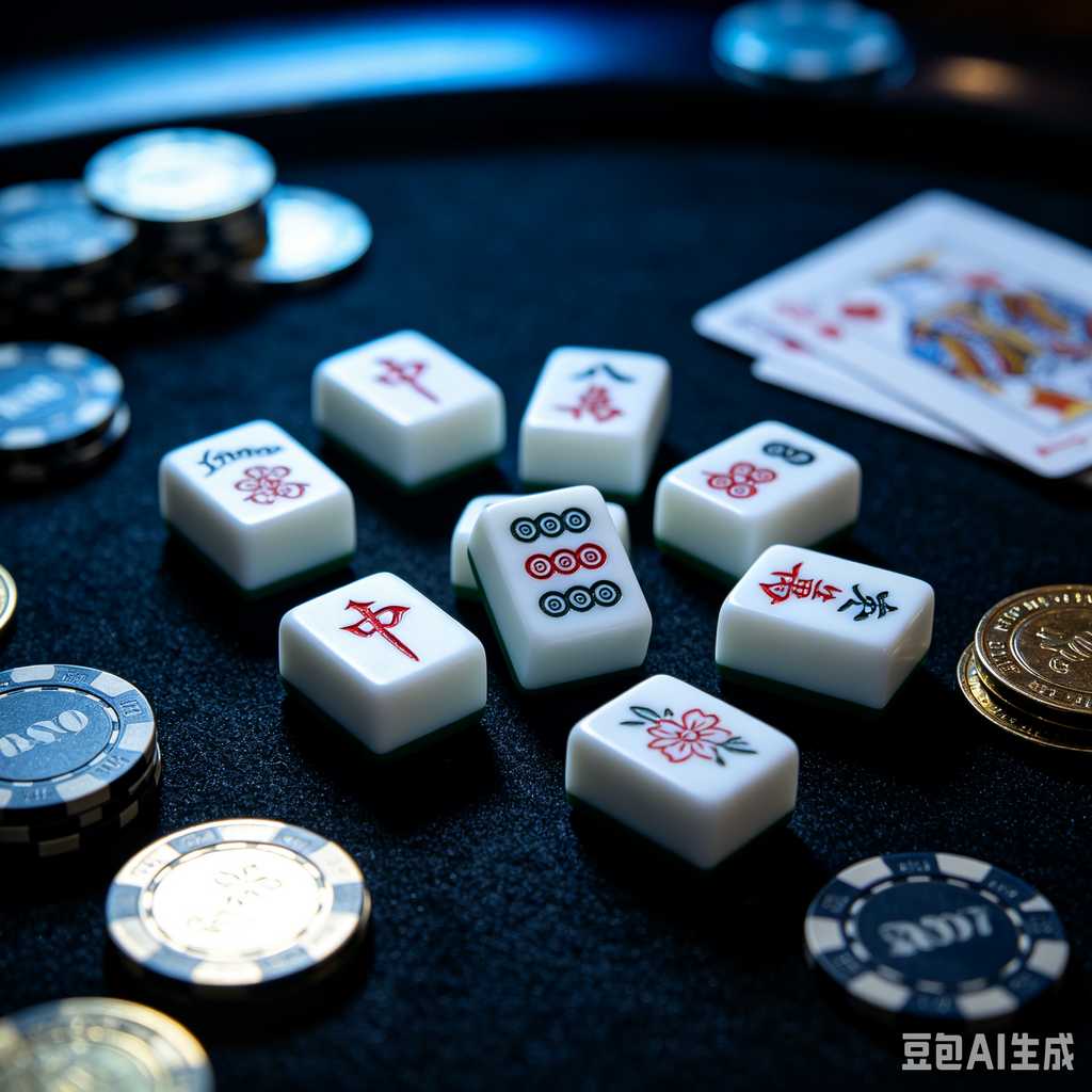 retro text mahjong tiles
