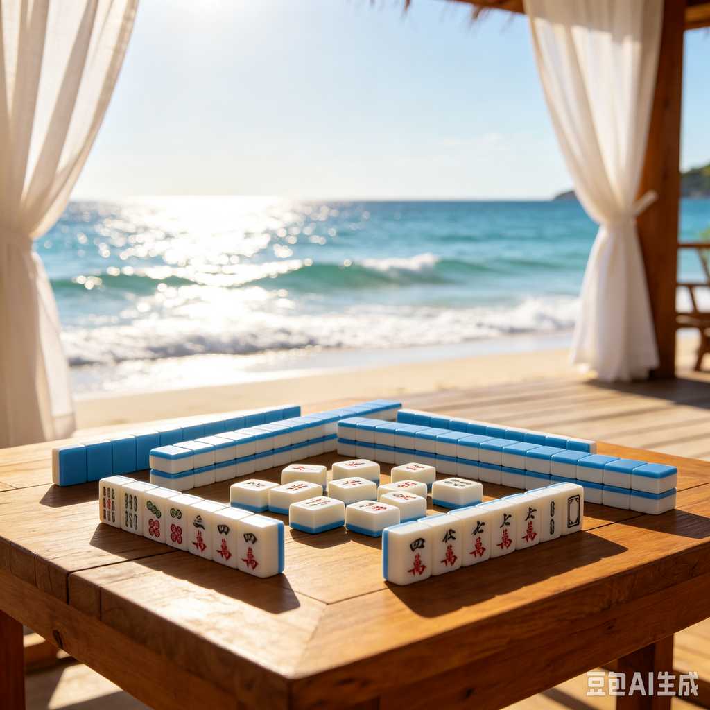 antique style mahjong set